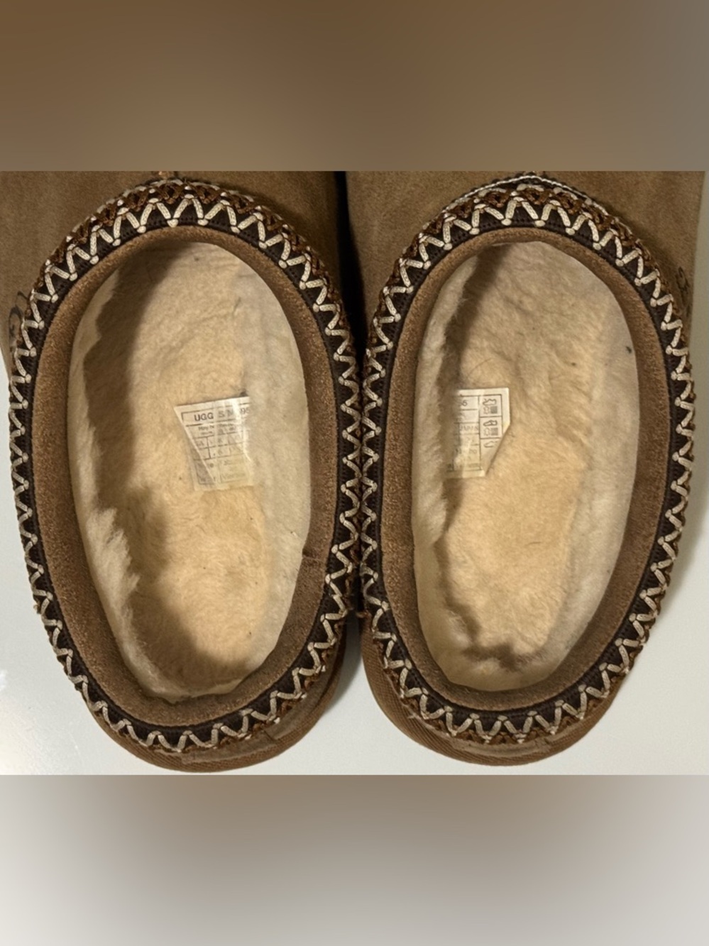 Ugg Tasman Slippers Chestnut Size 8 GUC! - Picture 8 of 10
